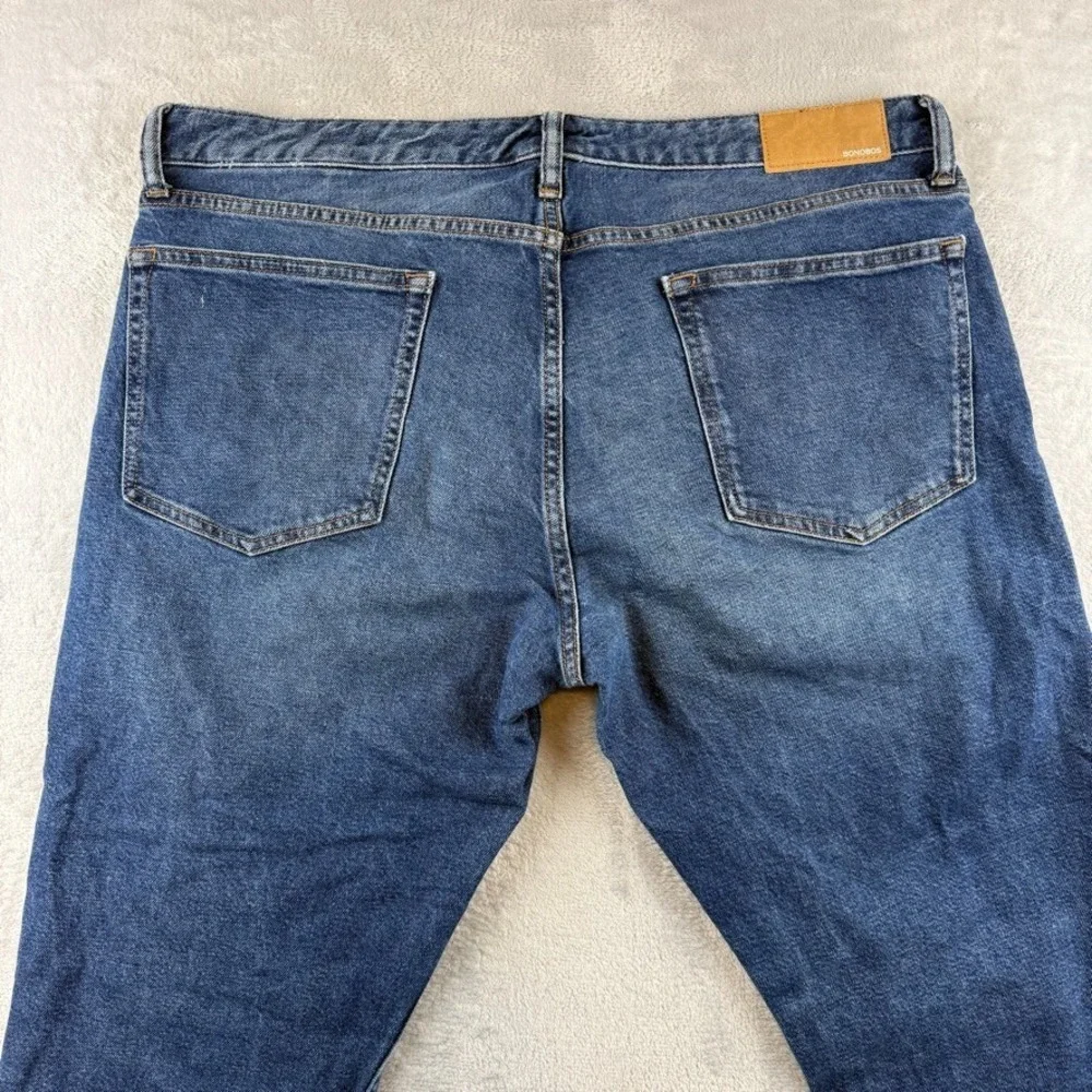 Bonobos Jeans Mens 36x30 Blue Slim Tapered Fit Dark Wash Stretch Denim